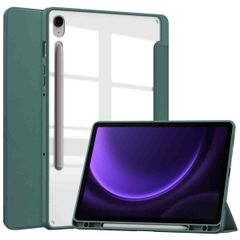imoshion Coque tablette rigide Trifold Samsung Galaxy Tab S9 11.0 pouces / Tab S10 FE / S9 FE 10.9 pouces - Vert