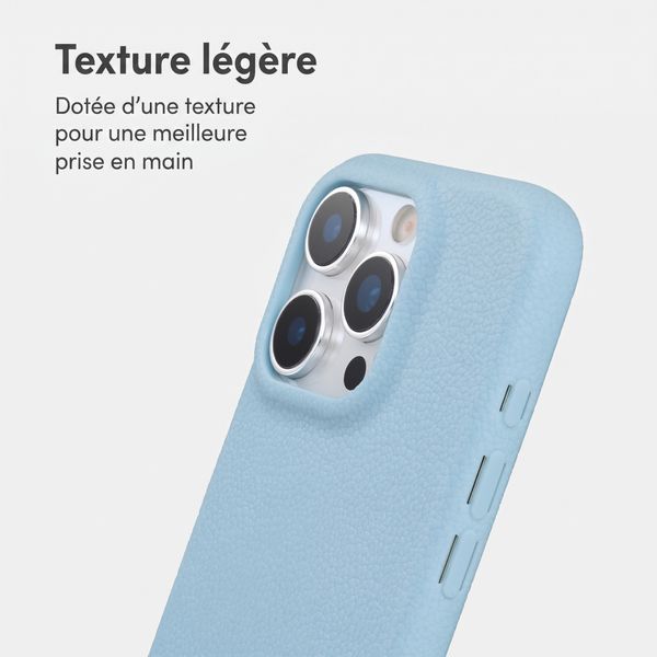 imoshion Coque arrière Texture Apple iPhone 16 Pro - Bleu clair