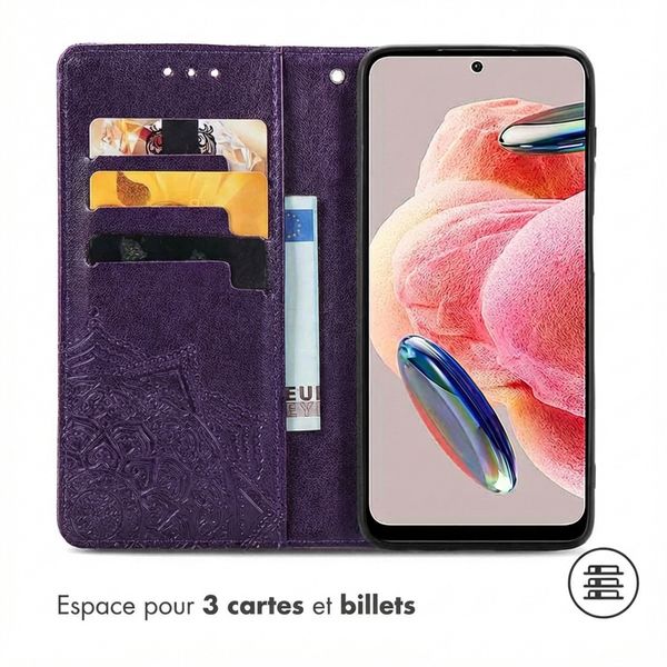imoshion Etui de télephone Mandala Xiaomi Redmi Note 12 (4G) - Violet