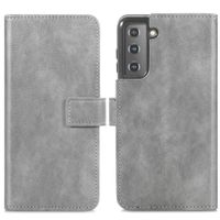 imoshion Étui de télephone portefeuille de luxe Samsung Galaxy S21 - Gris