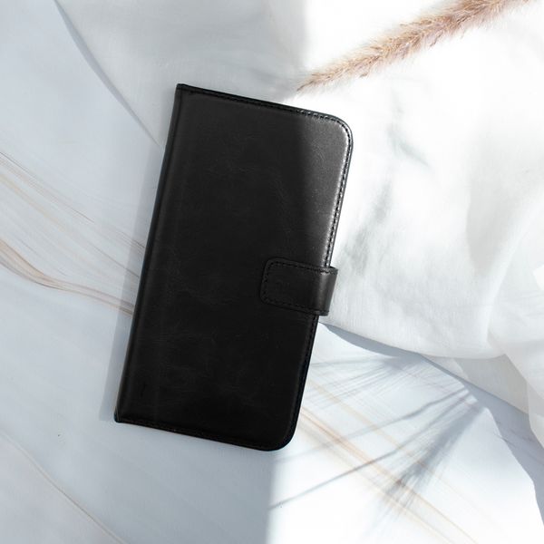 Selencia Étui portefeuille en cuir véritable Apple iPhone 8 Plus / 7 Plus - Noir