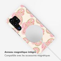 Selencia Coque arrière Vivid avec MagSafe Samsung Galaxy S25 Ultra - Paisley Blush