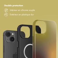 Selencia Coque arrière Vivid avec MagSafe Apple iPhone 14 - Gradient Olive Dust