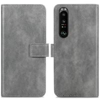imoshion Étui de télephone portefeuille de luxe Sony Xperia 1 III - Gris