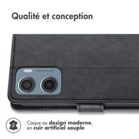 imoshion Étui de télephone portefeuille de luxe Motorola Moto G05 / E15 - Noir