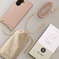 Selencia Coque de télephone Nova avec cordon et porte-cartes Samsung Galaxy A57 (5G) - Dusty Rose