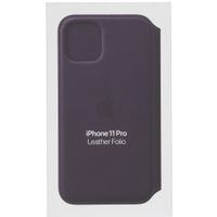 Apple Étui de télephone portefeuille Leather Folio Apple iPhone 11 Pro - Aubergine