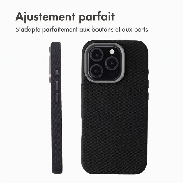 Accezz Coque arrière Mesh avec MagSafe Apple iPhone 16 Pro - Noir