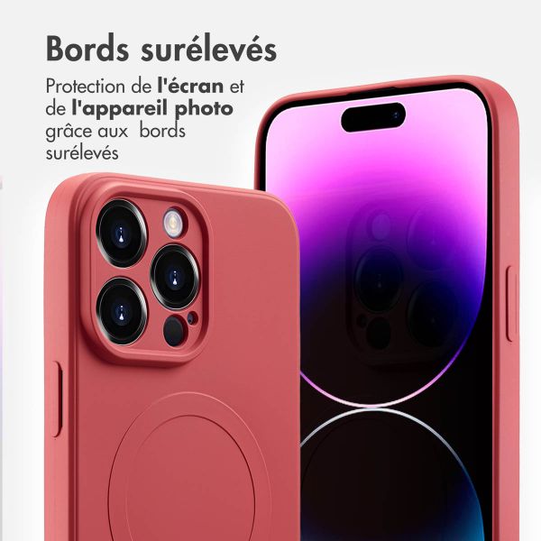 imoshion Coque Couleur avec MagSafe Apple iPhone 14 Pro Max - Dusty Rose