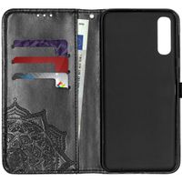 Etui de télephone portefeuille Mandala Samsung Galaxy A50 / A30s - Noir