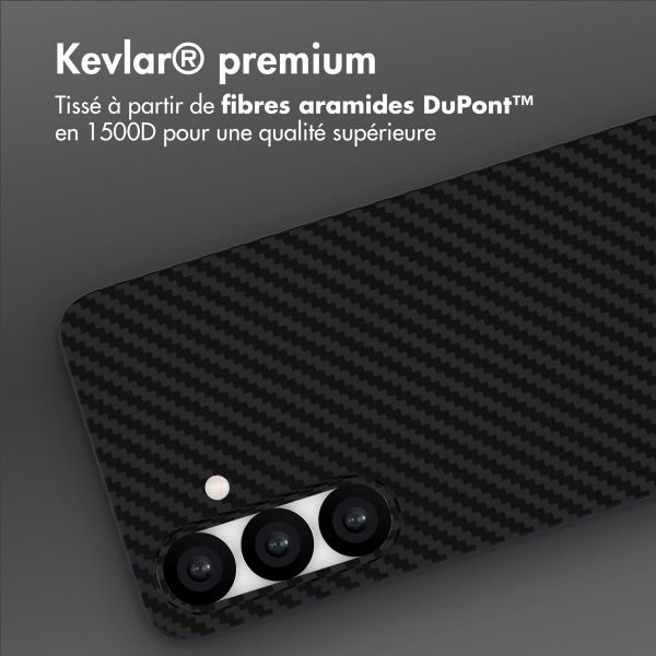 Accezz Coque Kevlar® MagSafe Samsung Galaxy S25 - Noir