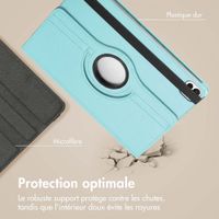 imoshion Coque tablette rotatif à 360° Apple iPad Air 11 pouces (2026) M4 / (2025) M3 / (2024) M2 / Air 5 (2022) / Air 4 (2020) / Pro 11 (2018/2020) - Bleu clair
