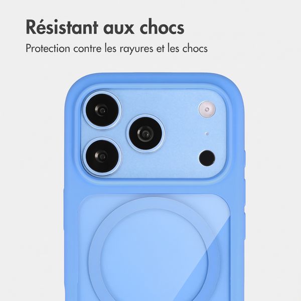 Accezz Coque arrière Hold avec MagSafe Apple iPhone 18 Pro / 17 Pro - Light Blue