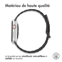 imoshion Bracelet en cuir magnétique Apple Watch | 38/40/41/42 mm - Noir