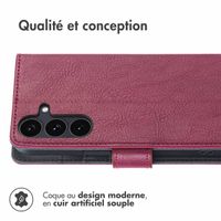 imoshion Étui de télephone portefeuille de luxe Samsung Galaxy S25 FE - Bordeaux