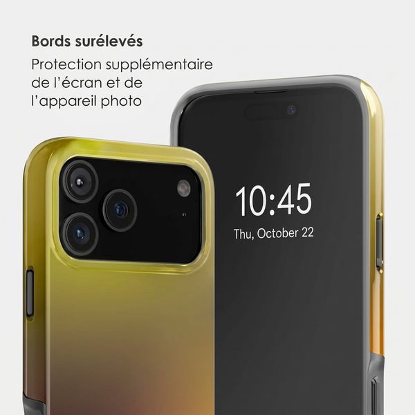 Selencia Coque arrière Vivid Apple iPhone 18 Pro Max / 17 Pro Max - Gradient Olive Dust