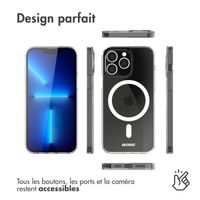 Accezz Coque Clear avec MagSafe Apple iPhone 13 Pro Max - Transparent