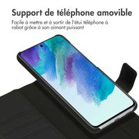 Accezz Premium Leather 2 in 1 Wallet Bookcase Samsung Galaxy S21 FE - Noir