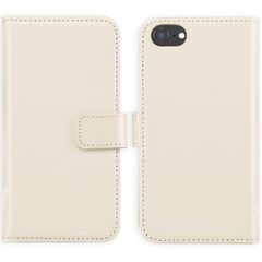 Selencia Étui portefeuille en cuir véritable Apple iPhone SE (2022 / 2020) / 8 / 7 - Greige