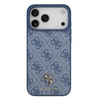Guess Coque 4G Metal Logo MagSafe Apple iPhone 17 Pro - Bleu
