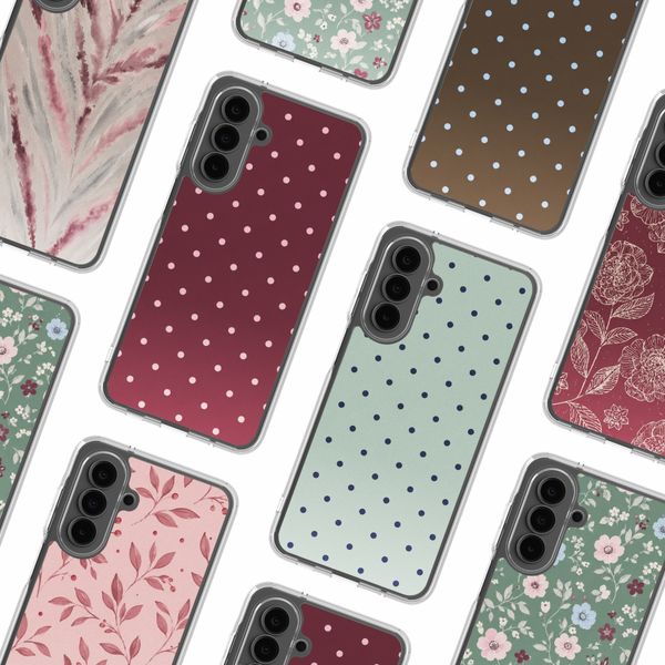 imoshion Coque Design Samsung Galaxy A18 (4G) / A17 (4G/5G) - Polka Dot Bordeaux