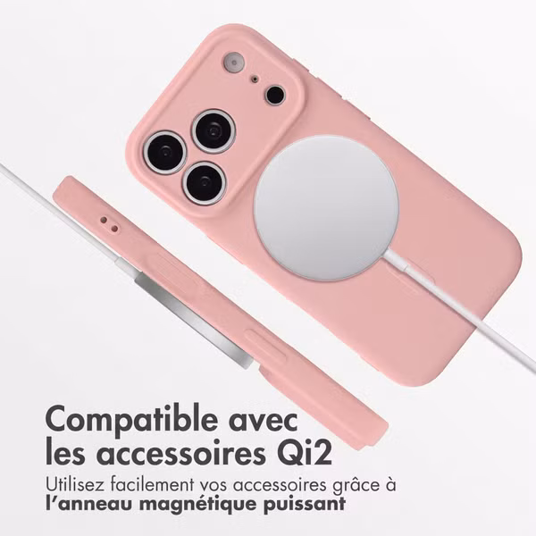 imoshion Coque Couleur avec MagSafe Apple iPhone 18 Pro / 17 Pro - Rose clair