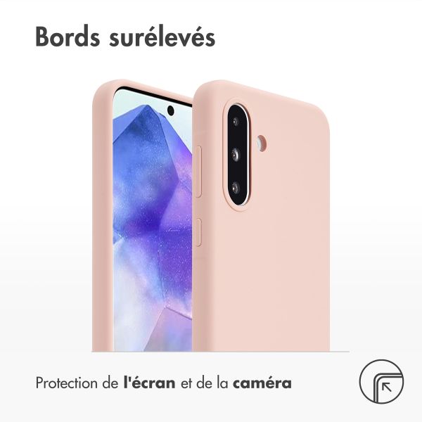 Accezz Coque Liquid Silicone Samsung Galaxy A36 / A56 - Rose