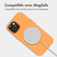 imoshion Coque arrière Color avec Thin MagSafe Ring Apple iPhone 15 - Orange