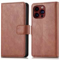 imoshion Étui de télephone portefeuille de luxe Apple iPhone 15 Pro Max - Marron