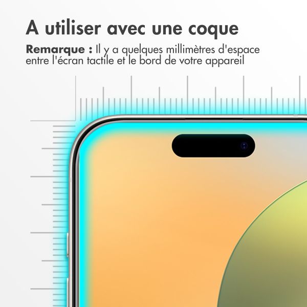 Accezz Protection d'écran en verre trempé 2-pack Apple iPhone 17 / 17 Pro / 16 Pro