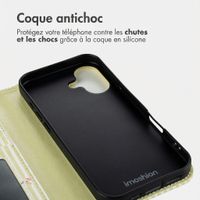 imoshion Étui de télephone portefeuille Design Apple iPhone 16 - Garden Stripes