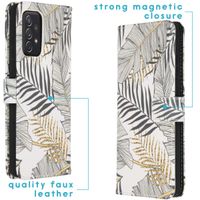 imoshion Design Softcase Bookcase Samsung Galaxy A72 - Glamour Botanic