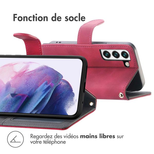 imoshion Etui de télephone portefeuille avec cordon Samsung Galaxy S22 - Rouge