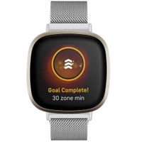 imoshion Bracelet magnétique milanais Fitbit Versa 4/ 3 / Sense (2) - Argent