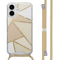 imoshion Coque Design avec cordon Apple iPhone 16 - Beige Graphic