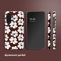 Selencia Coque arrière Vivid Samsung Galaxy A37 (5G) - Choco Flower Pop