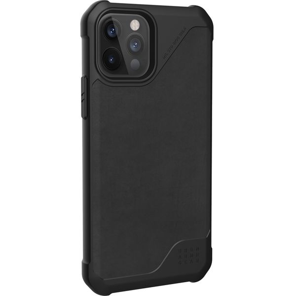 UAG Coque Metropolis LT Apple iPhone 12 (Pro) - Leather Black