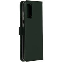 Selencia Étui portefeuille en cuir véritable Samsung Galaxy S20 - Vert