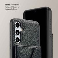 Selencia Coque de télephone Sera avec cordon et porte-cartes enveloppe Samsung Galaxy A35 - Noir