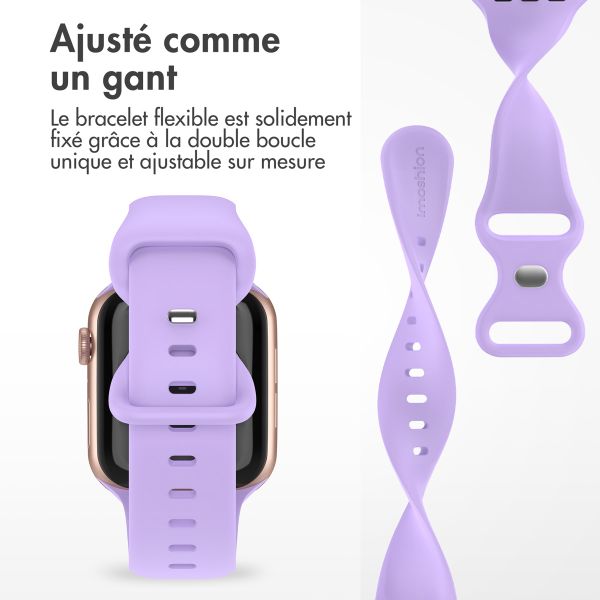 imoshion Bracelet en silicone⁺ Apple Watch | 44/45/46/49 mm - Taille M/L - Lilas