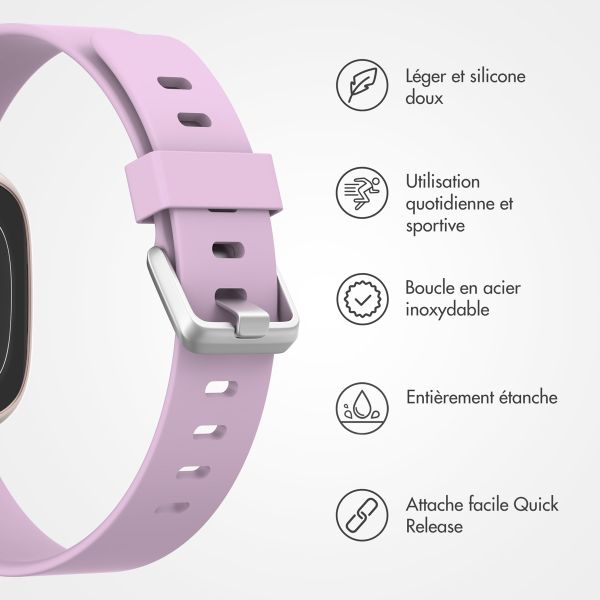 imoshion Bracelet silicone Fitbit Versa / Versa 2 / Versa Lite - Taille L - Rose Poudré