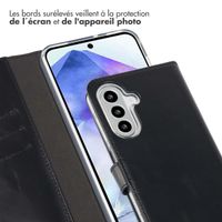 Selencia Étui portefeuille en cuir véritable Samsung Galaxy A26 - Noir