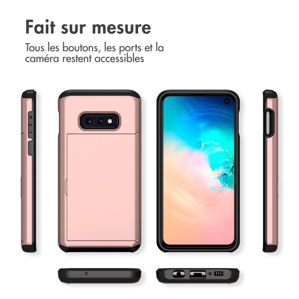 imoshion Coque arrière avec porte-cartes Samsung Galaxy S10e - Rose Doré