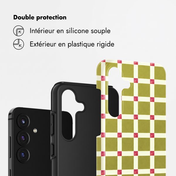 Selencia Coque arrière Vivid Samsung Galaxy S25 FE - Check This Olive