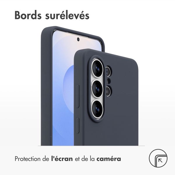 Accezz Coque Liquid Silicone avec MagSafe Samsung Galaxy S26 Ultra - Bleu foncé