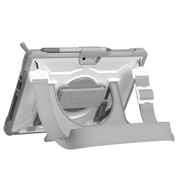 UAG Coque tablette Plasma Healthcare avec strap et bandoulière Microsoft Surface Go / Go 2 / Go 3 / Go 4 - Blanc / Gris