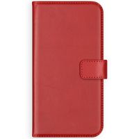 Selencia Étui portefeuille en cuir véritable Samsung Galaxy A42 - Rouge