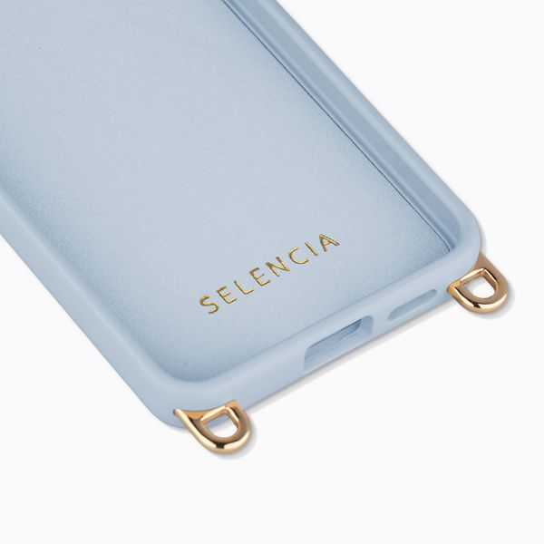 Selencia Coque arrière Rivièra avec MagSafe avec crochets amovibles Samsung Galaxy S25 / S24 - Powder Blue