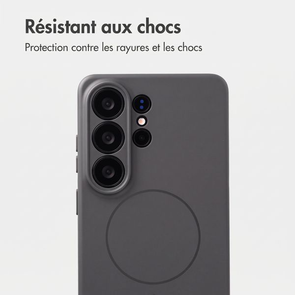 Accezz Coque Grip avec MagSafe Samsung Galaxy S26 Ultra - Gris