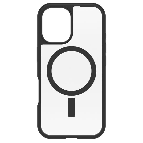 OtterBox Coque React MagSafe Apple iPhone 16 - Black Crystal